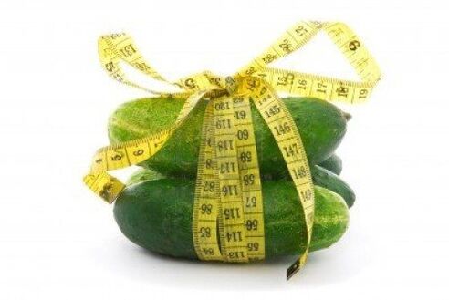 Cucumbers are suitable for weight loss within a week