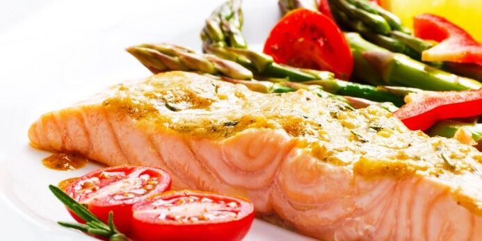 salmon with vegetables to lose weight