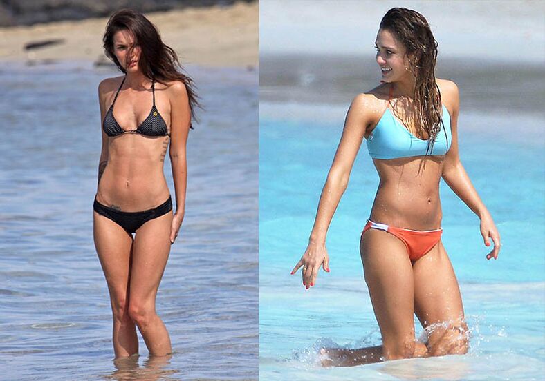 Celebrities with a good figure can be an example