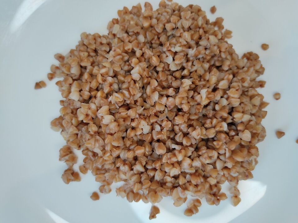 Buckwheat porridge is the most common diet