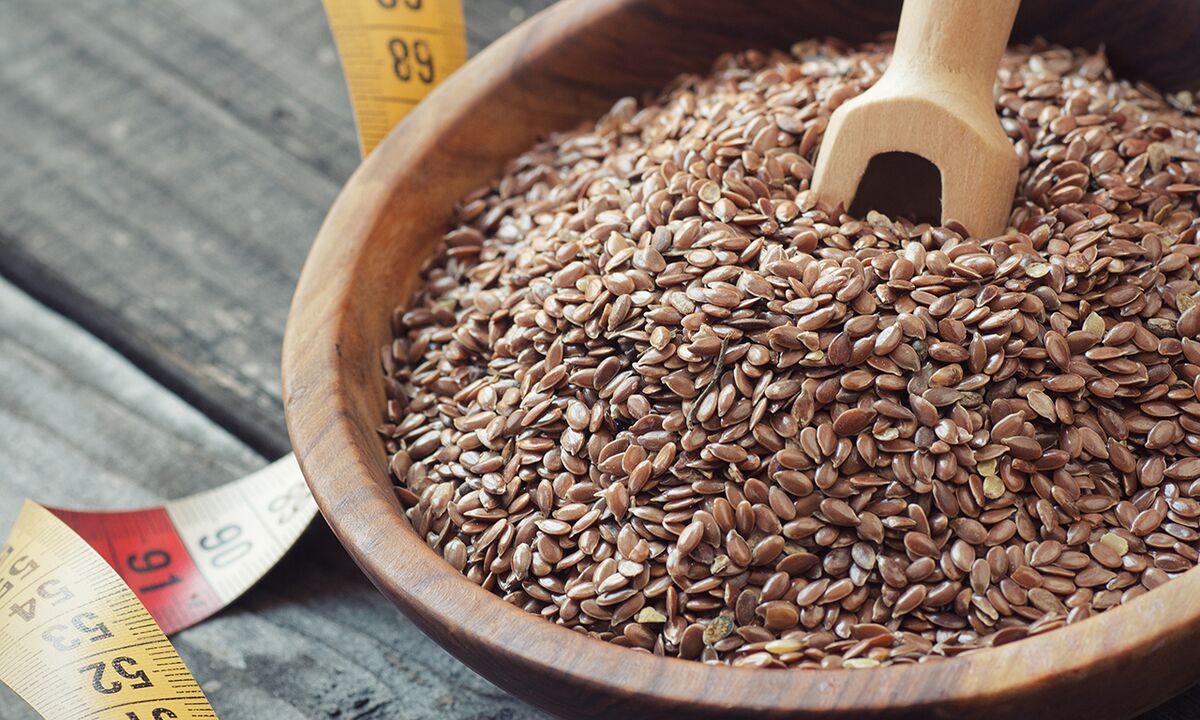 The flax seeds on the menu reduce excess weight and improve mood